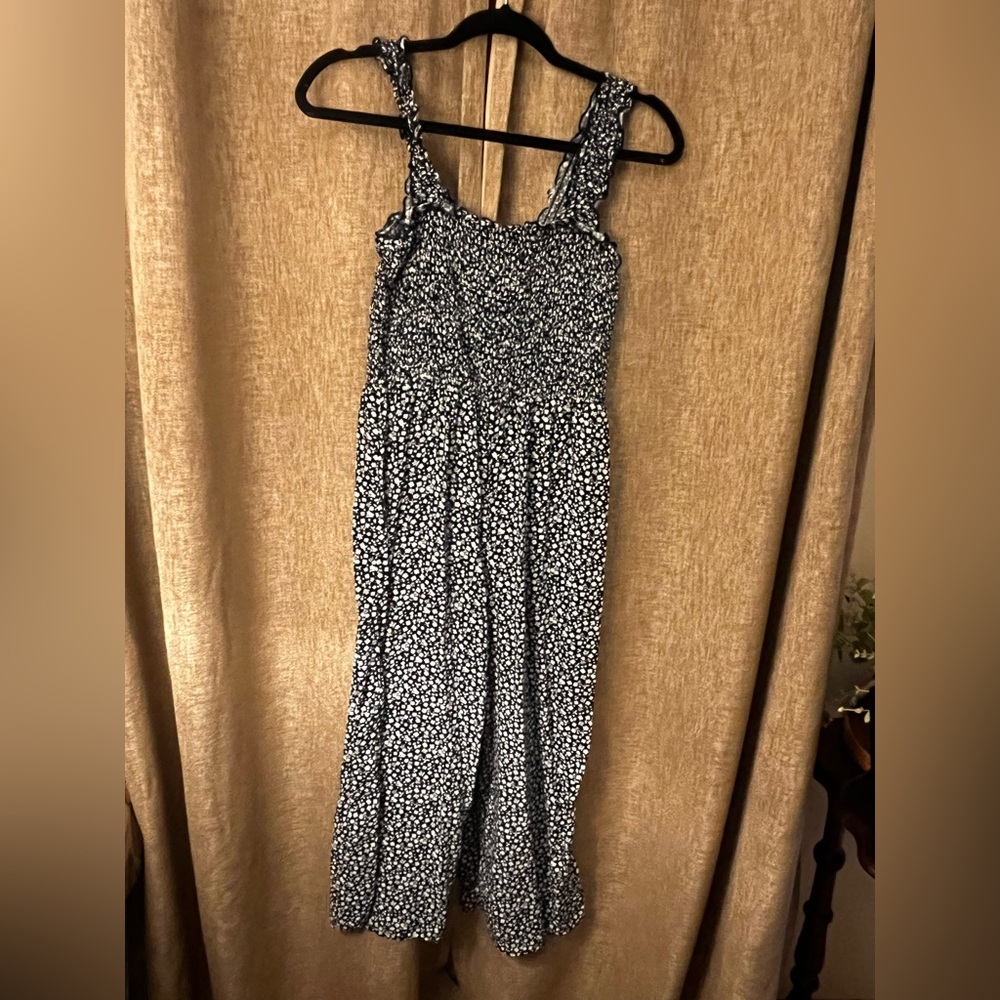 Black and White Fitted Jumpsuit with Textured Fabric